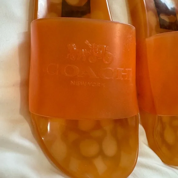 Coach Translucent Amber Slide Sandals - Picture 2 of 3